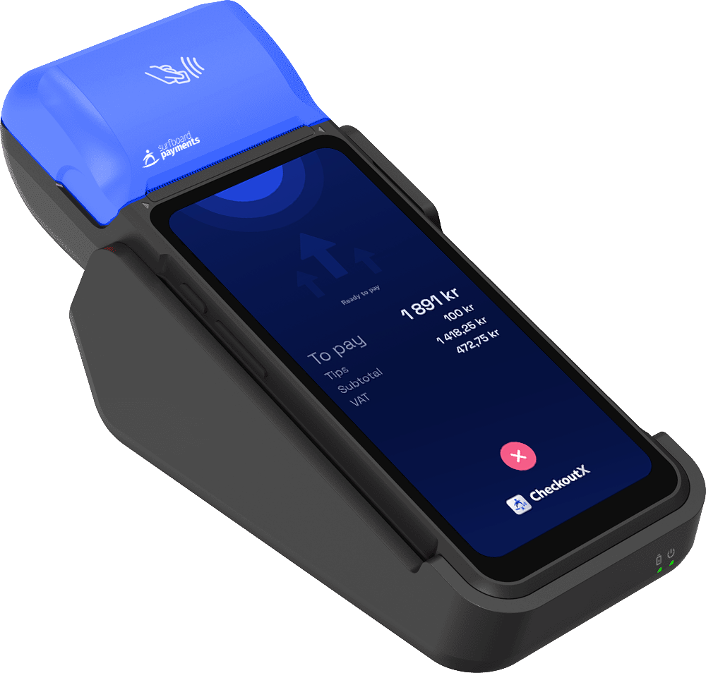 SurfPrint Go seated in its charging cradle
